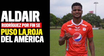 ¡Se puso la roja! América presentó al delantero peruano Aldair Rodríguez