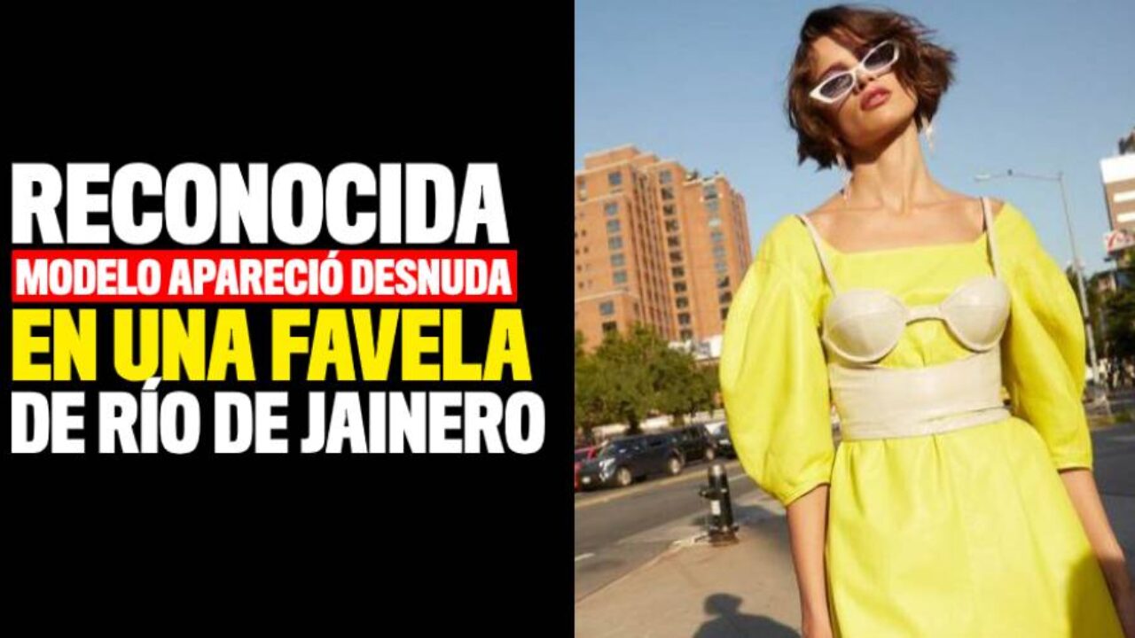 Modelo de Brasil apareció en una favela de Río de Jainero