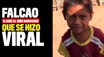 "Qué gran talento": Falcao elogió al niño que narró un gol suyo con la Selección Colombia