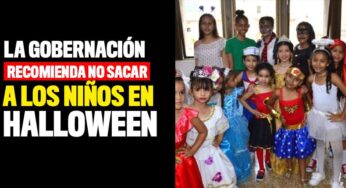 La gobernación recomienda no sacar a los niños en Halloween
