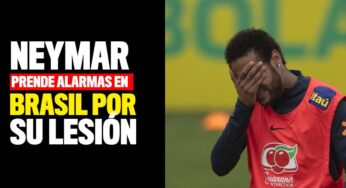 Neymar salió con molestias del entreno con Brasil y es duda para el juego contra Bolivia