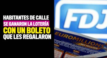 Cuatro habitantes de calle se ganaron la lotería con un boleto que les regalaron