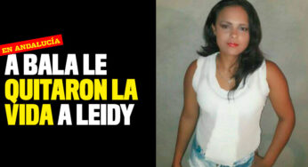 A bala le quitaron la vida a Leidy