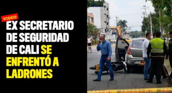 VIDEO: Ex Secretario de Seguridad de Cali se enfrentó a ladrones que lo atacaron