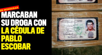 Marcaban su droga con la cédula de Pablo Escobar