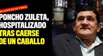 Poncho Zuleta, internado en una clínica tras caerse de un caballo