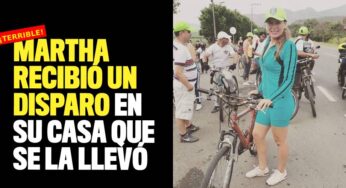 Martha, una guarda de seguridad, recibió un disparo en su casa