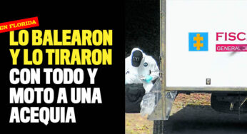 ¡Macabro! Lo balearon y lo tiraron con todo y moto a una acequia