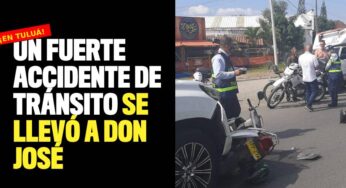 Un fuerte accidente de tránsito se llevó a don José