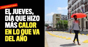 Este jueves fue el día que hizo más calor en lo que va del año