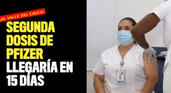 Segunda dosis de vacuna Pfizer llegaría en 15 días al Valle