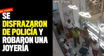 Se disfrazaron de policía y robaron una joyería