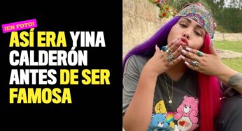 ¡En foto! Así era Yina Calderón antes de ser famosa