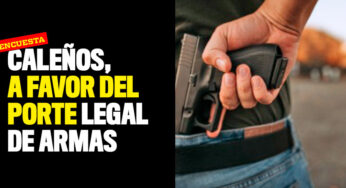 Caleños, a favor del porte legal de armas
