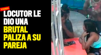 Video: Locutor le dio una brutal paliza a su pareja