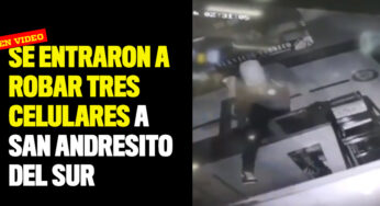 Se entraron a robar tres celulares a San Andresito del Sur