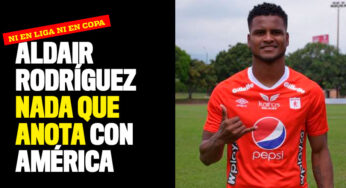 Aldair Rodríguez nada que anota con América