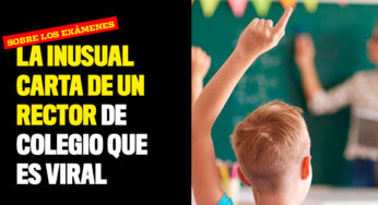 La inusual carta de un rector de colegio que es viral