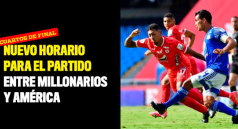 Nuevo horario para el partido entre Millonarios y América