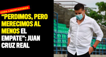 "Perdimos, pero merecimos al menos el empate": Juan Cruz Real