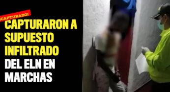 Capturaron a supuesto infiltrado del ELN en marchas de Cali