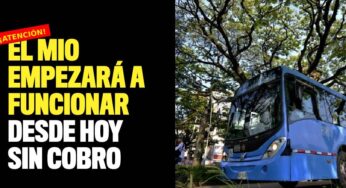 El MIO empezará a funcionar desde hoy sin cobro