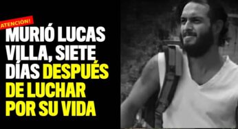 Murió Lucas Villa, siete días después de luchar por su vida