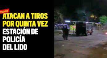 VIDEO: Atacan a tiros por quinta vez estación de Policía del Lido