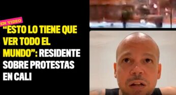 "Esto lo tiene que ver todo el mundo": Residente sobre protestas en Cali