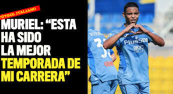 Muriel: "Esta es la mejor temporada de mi carrera, quiero continuar en el Atalanta"
