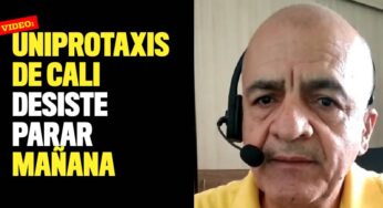 Uniprotaxis de Cali desiste parar mañana
