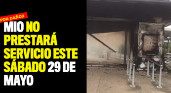 MIO no prestará servicio este sábado 29 de mayo