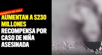 Aumentan a $ 230 millones recompensa por caso de niña asesinada