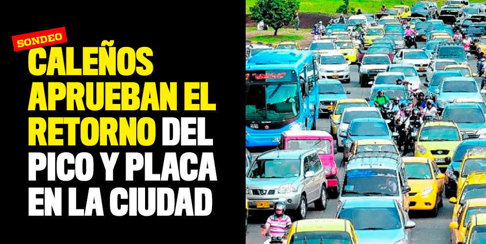 Caleños aprueban el retorno del Pico y Placa en la ciudad