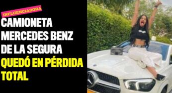 Camioneta Mercedes Benz de La Segura quedó en pérdida total