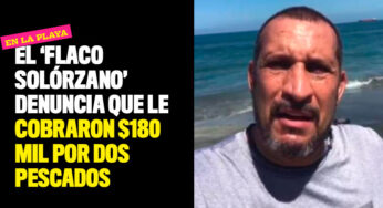 El 'Flaco Solórzano' denuncia que le cobraron $180 mil por dos pescados en la playa