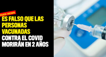 Es falso que las personas vacunadas contra el covid morirán en 2 años