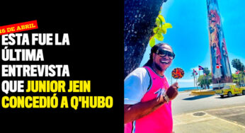 Esta fue la última entrevista que Junior Jein concedió a Q'hubo