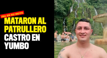 En Yumbo mataron al patrullero Castro cuando andaba en su moto