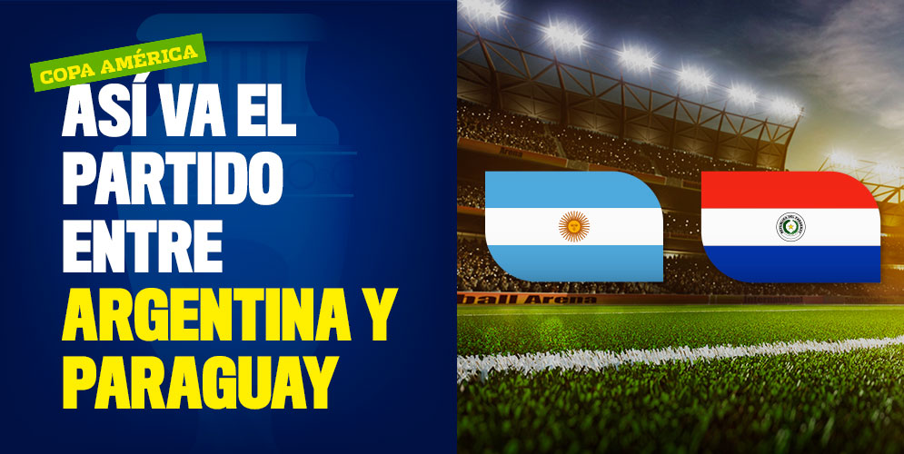 Así va el partido entre Argentina y Paraguay