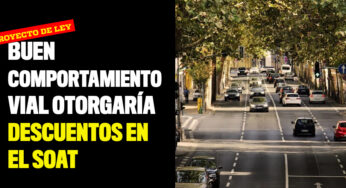 Conductores con buen comportamiento vial tendrían descuento en el SOAT
