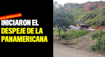 Iniciaron el despeje de la Panamericana