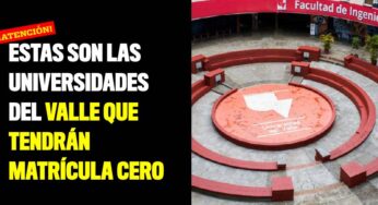 Estas son las universidades del Valle que tendrán matrícula cero para estratos