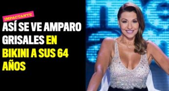 Así se ve Amparo Grisales en bikini a sus 64 años
