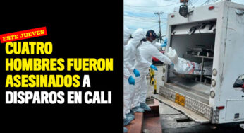 Cuatro hombres fueron asesinados a disparos en Cali