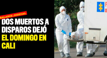 Dos muertos a disparos dejó el domingo en Cali