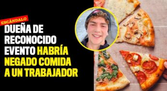Dueña de reconocido evento habría negado comida a un trabajador
