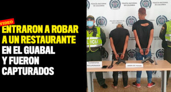Video: Entraron a robar a un restaurante en El Guabal y fueron capturados