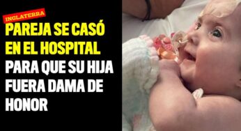 Pareja se casó en el hospital para que su hija fuera dama de honor