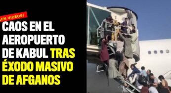Caos en el aeropuerto de Kabul tras éxodo masivo de afganos